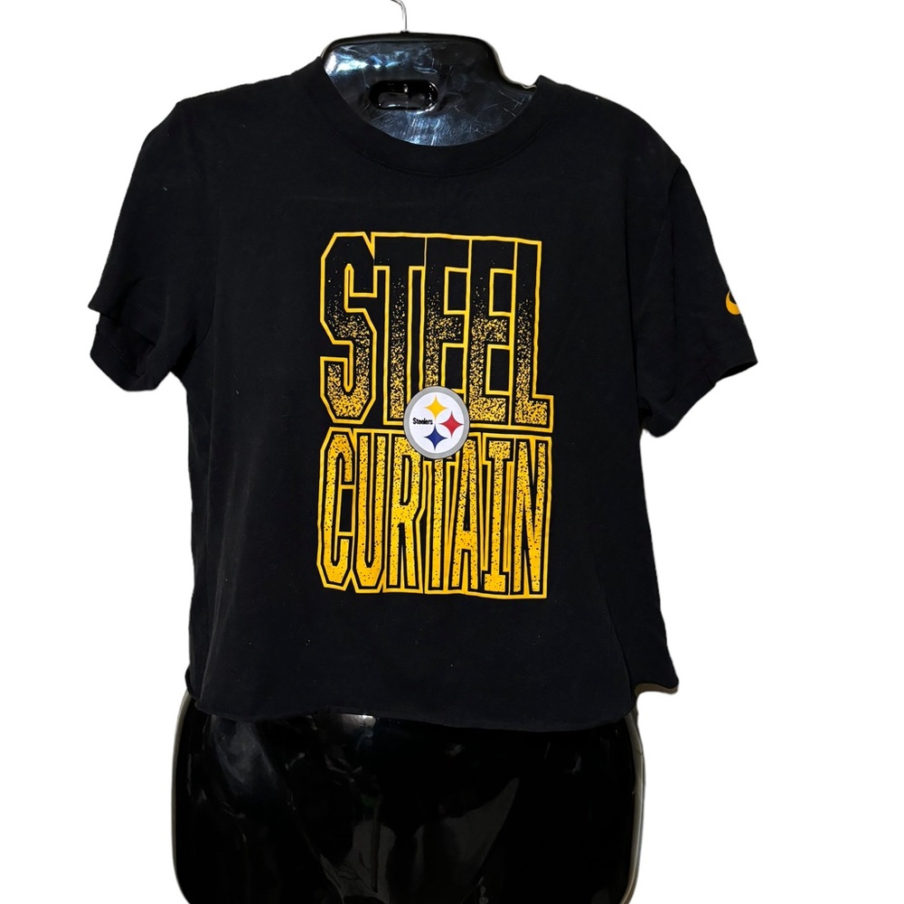 EUC NIKE Steel Curtain Crop Shirt Size S